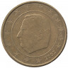 Монета. Бельгия. 50 центов 2002 год. 