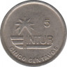 Монета. Куба. 5 сентаво 1989 год . Интурист. Медно-никелевый сплав. рев.
