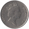 Монета. Бермудские острова. 25 центов 1995 год. 