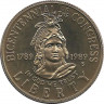 Аверс. Монета. США. 50 центов 1989 год (S). 200 лет Конгрессу США.