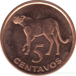 Монета. Мозамбик. 5 сентаво 2006 год.