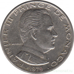 Монета. Монако. 1 франк 1979 год.