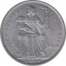 Монета. Французская Полинезия. 2 франка 1977 год. ав.