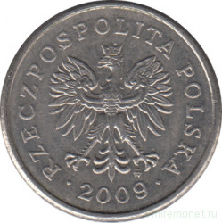 Монета. Польша. 20 грошей 2009 год.