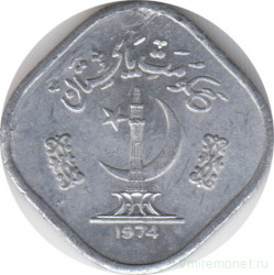 Монета. Пакистан. 5 пайс 1974 год. Алюминий.