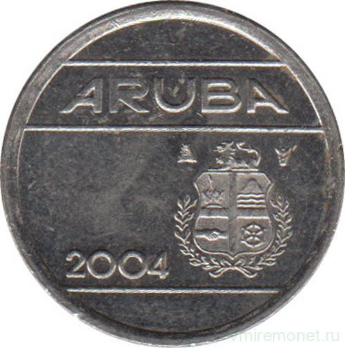Монета. Аруба. 5 центов 2004 год.