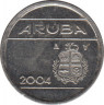 Монета. Аруба. 5 центов 2004 год. ав.