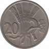 Монета. Чехословакия. 20 геллеров 1928 год. рев.