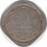 Монета. Индия. 2 анны 1941 год. ав.