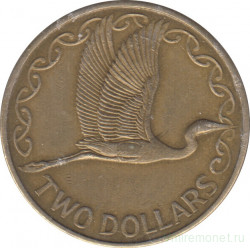 Монета. Новая Зеландия. 2 доллара 1998 год.