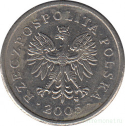 Монета. Польша. 20 грошей 2005 год.