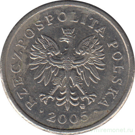 Монета. Польша. 20 грошей 2005 год.