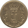 Монета. Люксембург. 5 франков 1986 год. ав.
