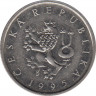 Монета. Чехия. 1 крона 1995 год. ав.
