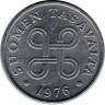 Монета. Финляндия. 1 пенни 1976 год. ав