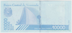 Банкнота. Венесуэла. 10000 боливаров 2019 год.