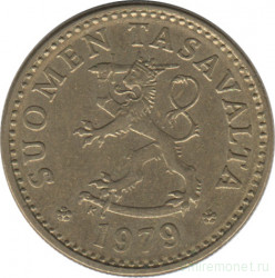 Монета. Финляндия. 10 пенни 1979 год.