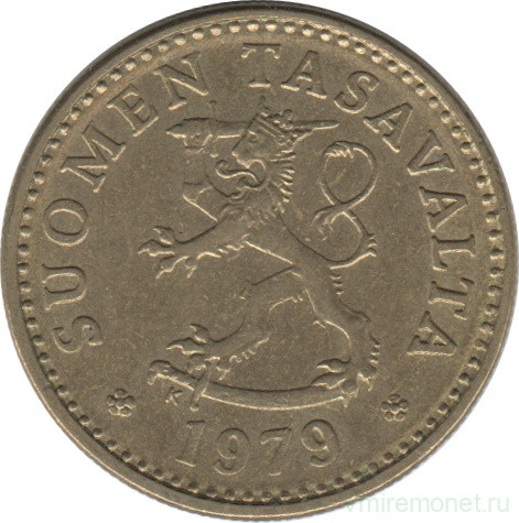 Монета. Финляндия. 10 пенни 1979 год.