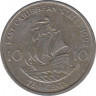 Монета. Восточные Карибские государства. 10 центов 1992 год. ав.