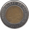 Монета. Панама. 1 бальбоа 2011 год. ав.
