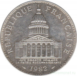 Монета. Франция. 100 франков 1982 год.