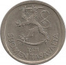 Аверс.Монета. Финляндия. 1 марка 1971 год.