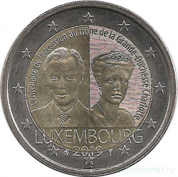 Монета. Люксембург. 2 евро 2019 год. Великая Герцогиня Шарлотта.