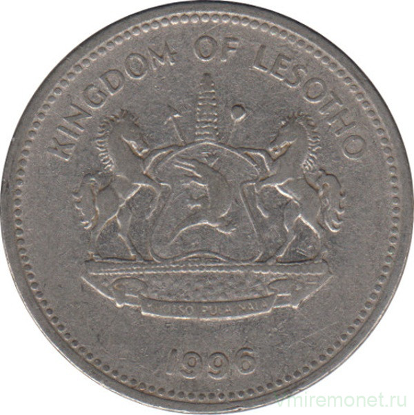 Монета. Лесото (анклав в ЮАР). 2 малоти 1996 год.