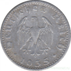 Монета. Германия. Третий Рейх. 50 рейхспфеннигов 1935 год. Монетный двор - Берлин (А).