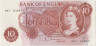 Банкнота. Великобритания. 10 шиллингов 1960 - 1970 год. Тип 373b. ав.