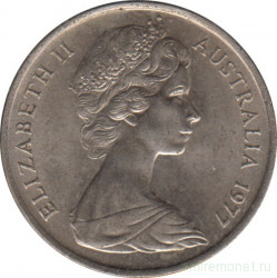 Монета. Австралия. 5 центов 1977 год.