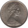 Монета. Австралия. 5 центов 1977 год. ав.