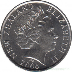 Монета. Новая Зеландия. 50 центов 2006 год.