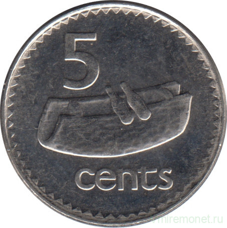 Монета. Фиджи. 5 центов 1999 год.