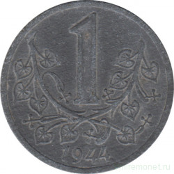 Монета. Богемия и Моравия. 1 крона 1944 год.