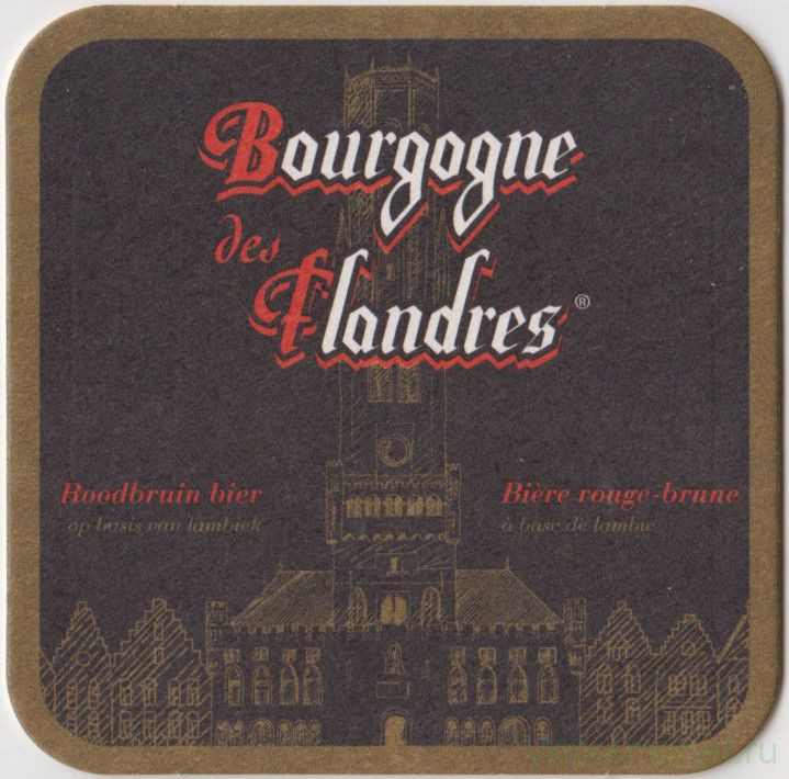 Подставка. Пиво  "Bourgogne des Flandres". Бельгия.