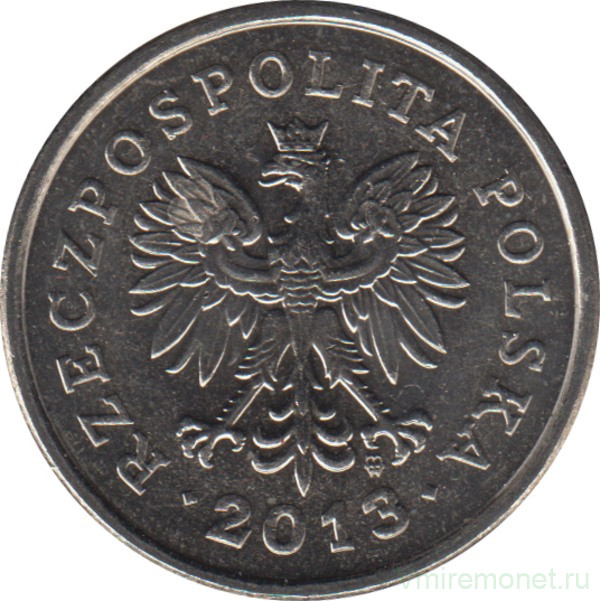 Монета. Польша. 1 злотый 2013 год.