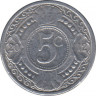 Монета. Нидерландские Антильские острова. 5 центов 2012 год. ав.