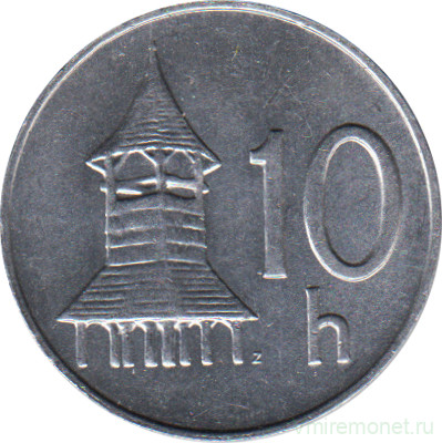 Монета. Словакия. 10 геллеров 1993 год.