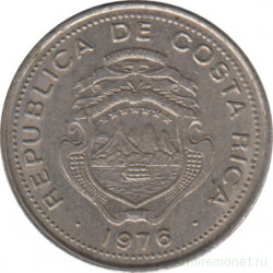 Монета. Коста-Рика. 10 сентимо 1976 год.