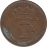Монета. Дания. 2 эре 1920 год. ав.