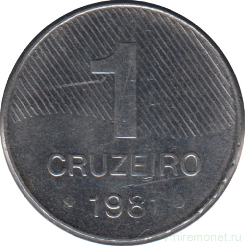 Монета. Бразилия. 1 крузейро 1981 год.