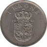  Монета. Дания. 1 крона 1961 год. ав.