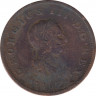 Монета. Великобритания. 1/2 пенни 1807 год. ав.