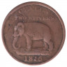 Монета. Цейлон (Шри-Ланка). 2 стивера 1815 год.