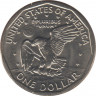 Монета. США. 1 доллар 1981 год. Сьюзен Энтони. Монетный двор D. рев.