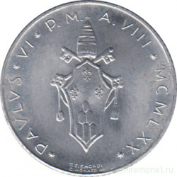 Монета. Ватикан. 2 лиры 1970 год. Агнец.