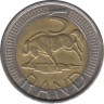 Монета. Южно-Африканская республика (ЮАР). 5 рандов 2010 год. рев.