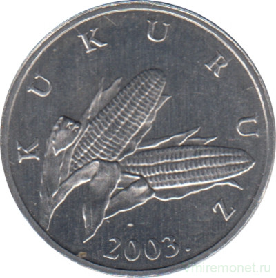 Монета. Хорватия. 1 липа 2003 год.