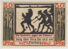 Бона. Нотгельд. Германия. Город Наумбург. 50 пфеннигов 1920 год. Вариант 928.2.а.1. рев.